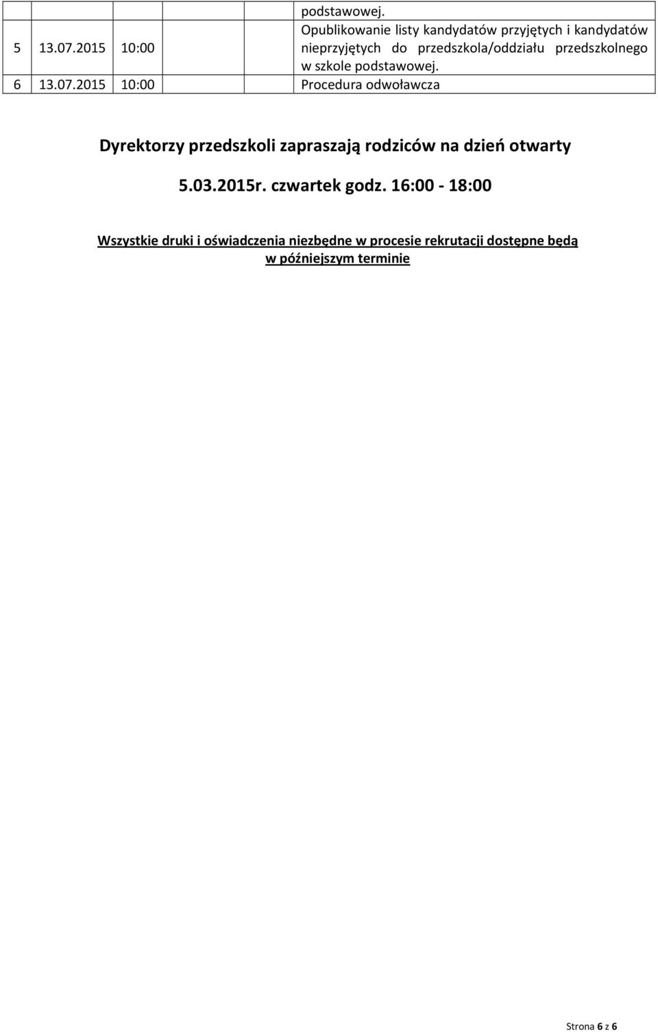 przedszkla/ddziału przedszklneg w szkle pdstawwej. 6 13.07.