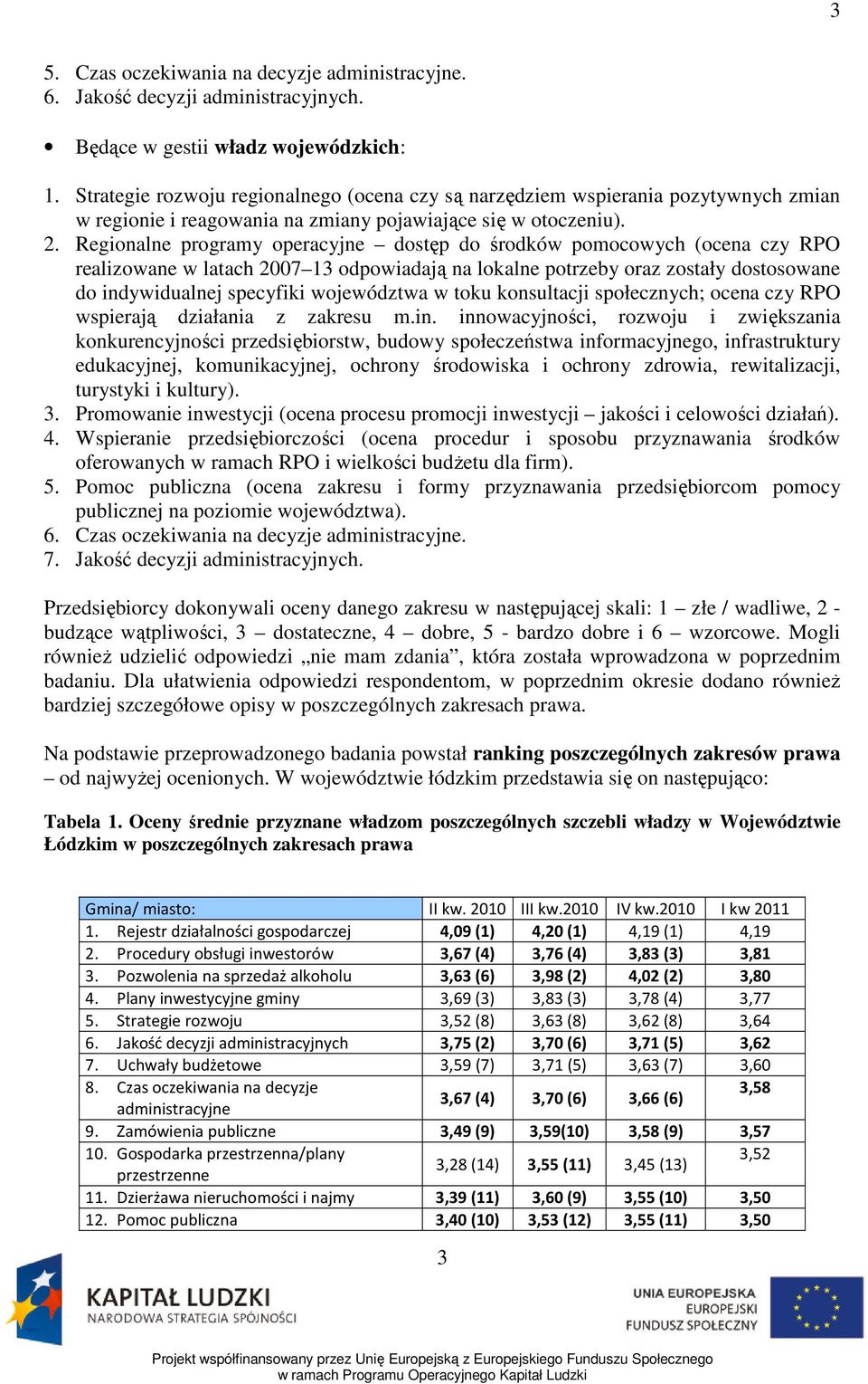 Regionalne programy operacyjne dostęp do środków pomocowych (ocena czy RPO realizowane w latach 2007 13 odpowiadają na lokalne potrzeby oraz zostały dostosowane do indywidualnej specyfiki województwa