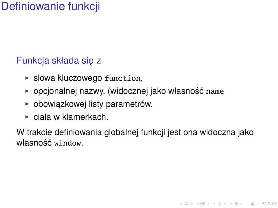 obowiazkowej listy parametrów. ciała w klamerkach.