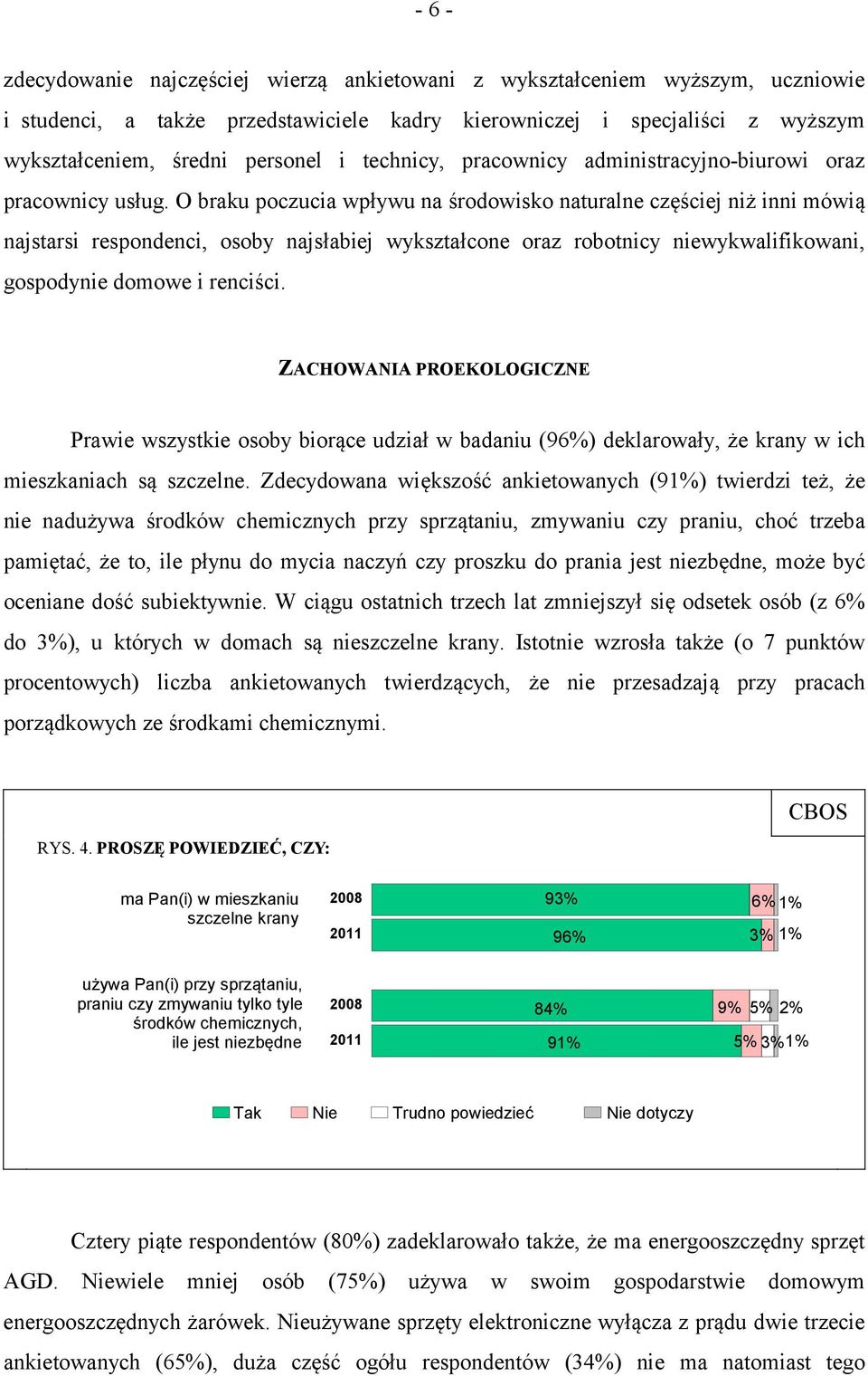 O braku poczucia wpływu na środowisko naturalne częściej niż inni mówią najstarsi respondenci, osoby najsłabiej wykształcone oraz robotnicy niewykwalifikowani, gospodynie domowe i renciści.