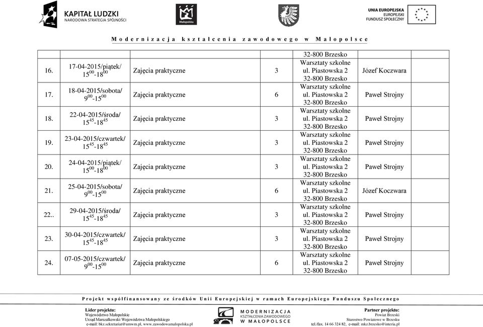 3-04-05/czwartek/ 4-04-05/piątek/ 5-04-05/sobota/