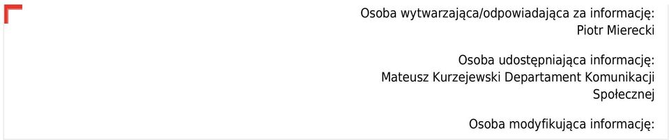 udostępniająca informację: Mateusz