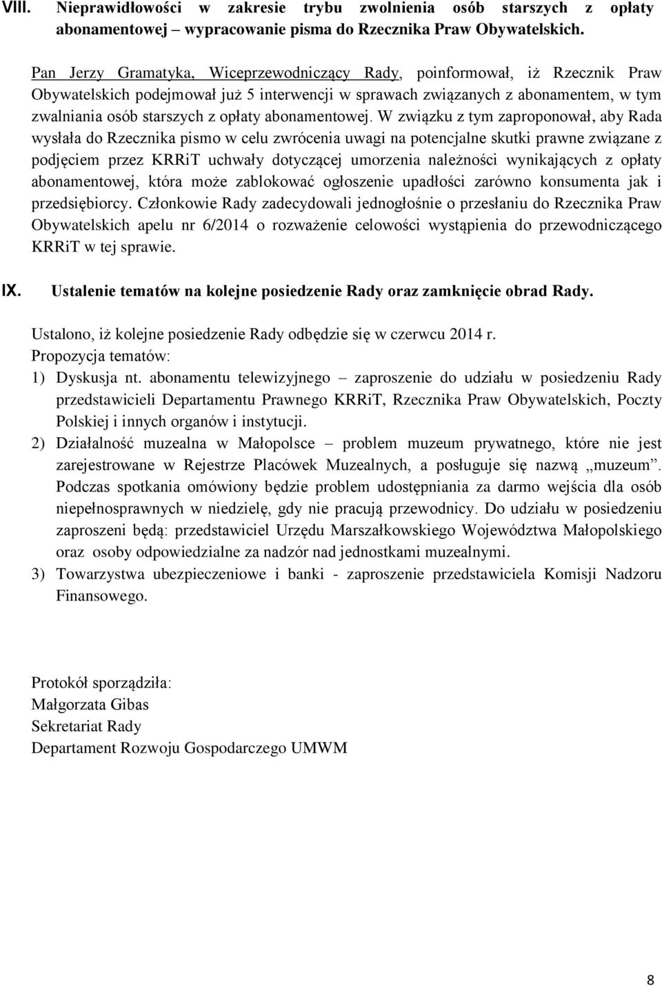 abonamentowej.
