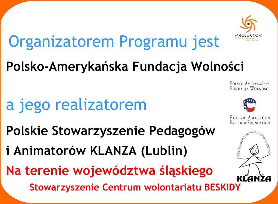 Pedagogów i Animatorów KLANZA (Lublin) Na terenie