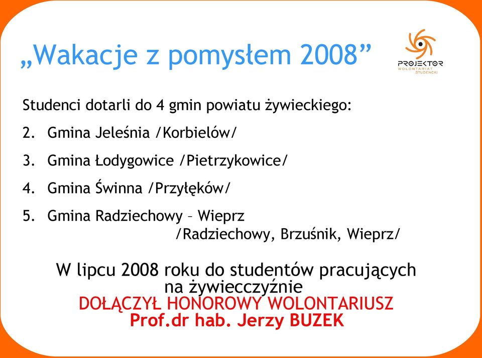 Gmina Świnna /Przyłęków/ 5.