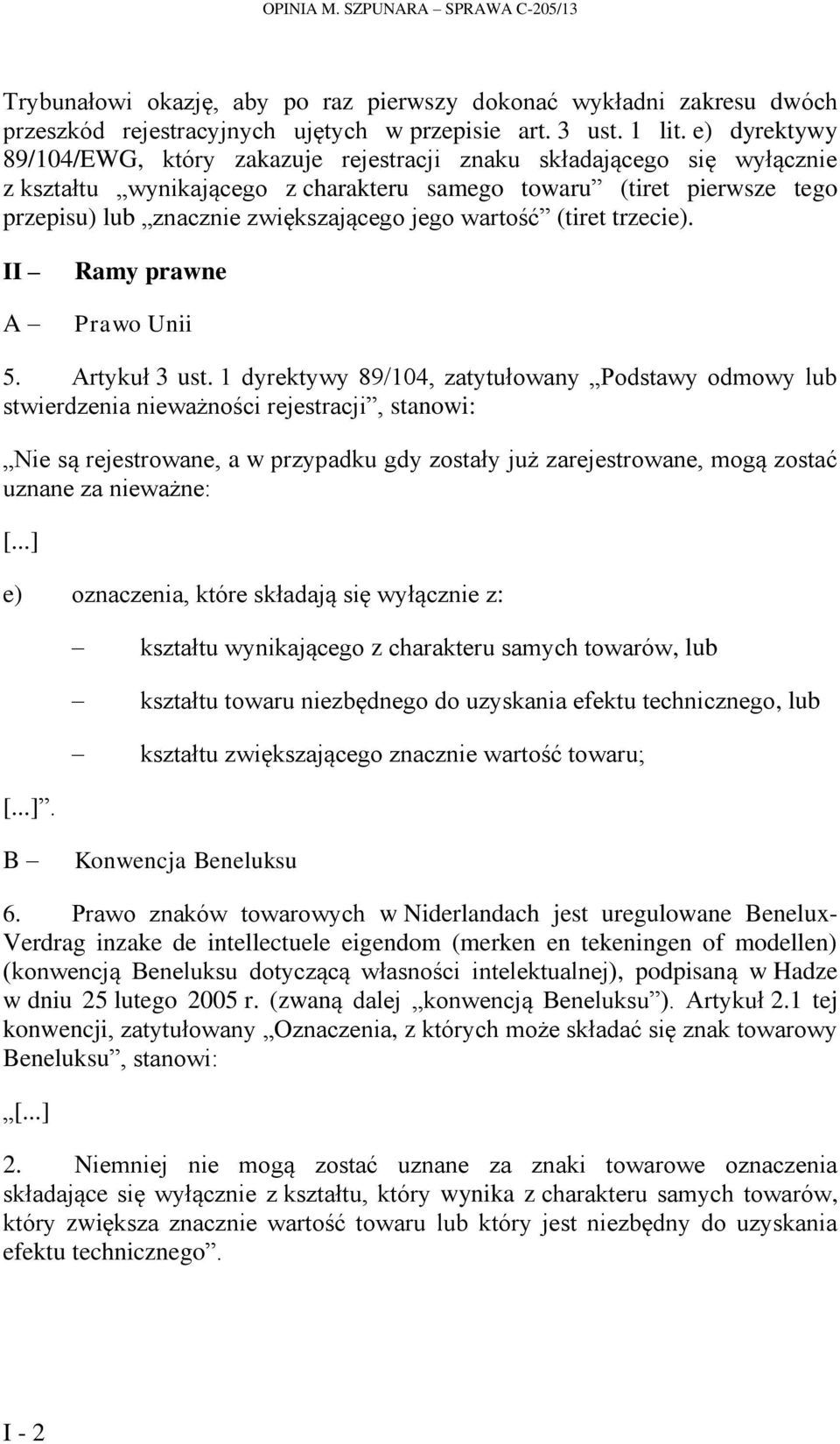 wartość (tiret trzecie). II A Ramy prawne Prawo Unii 5. Artykuł 3 ust.