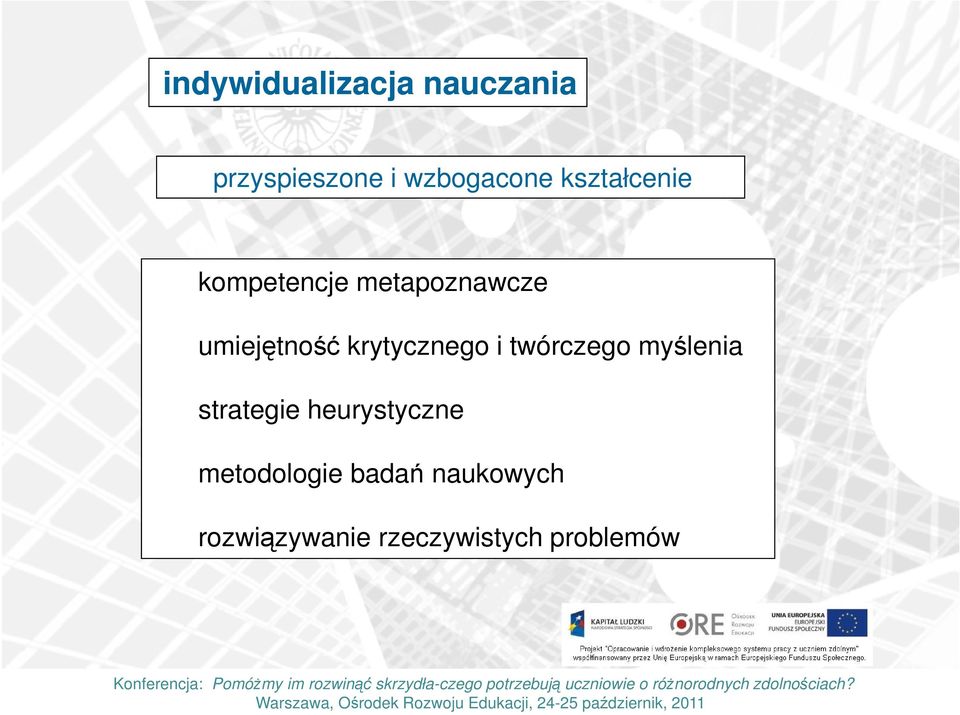 krytycznego i twórczego myślenia strategie heurystyczne