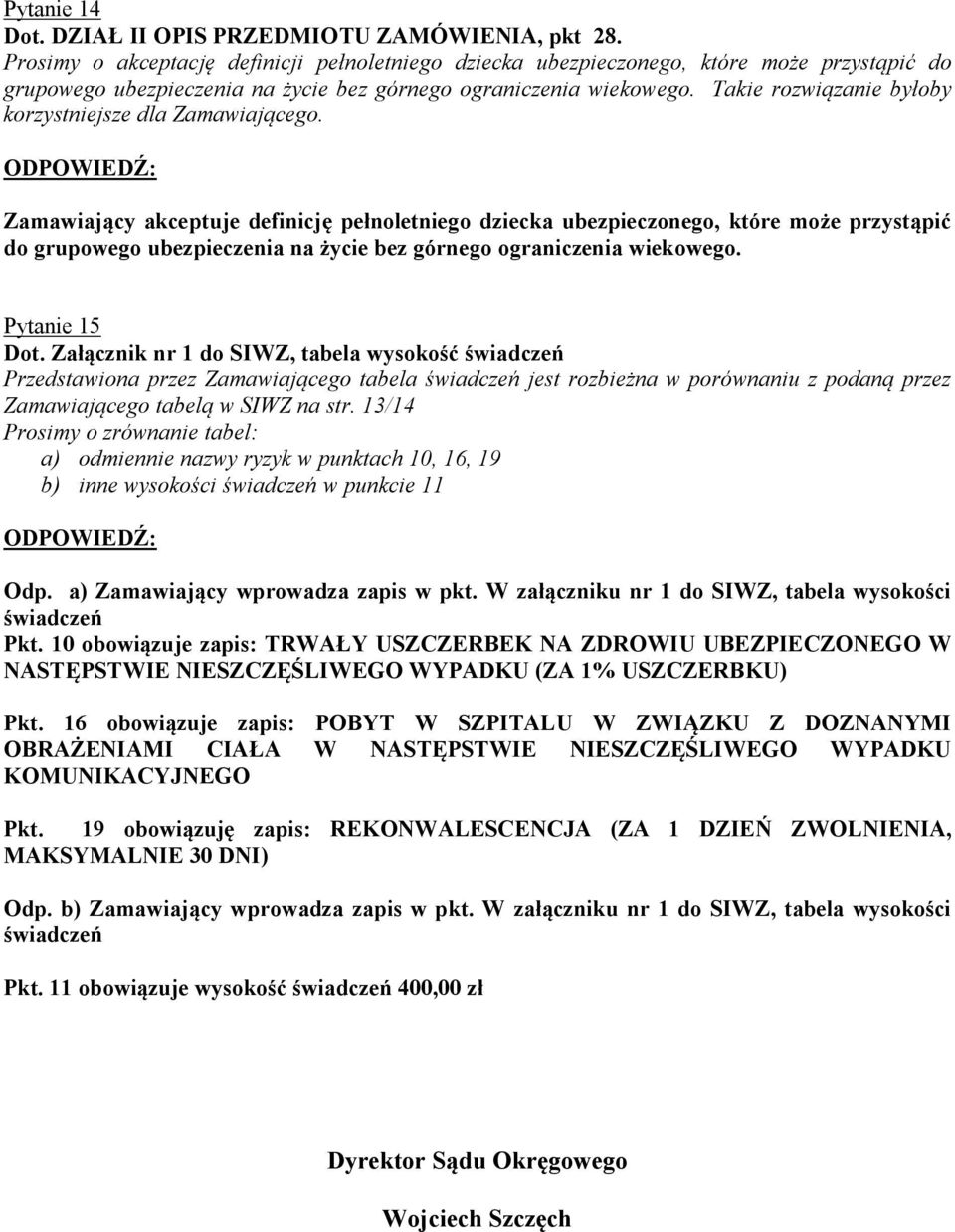 Takie rozwiązanie byłoby korzystniejsze dla Zamawiającego.