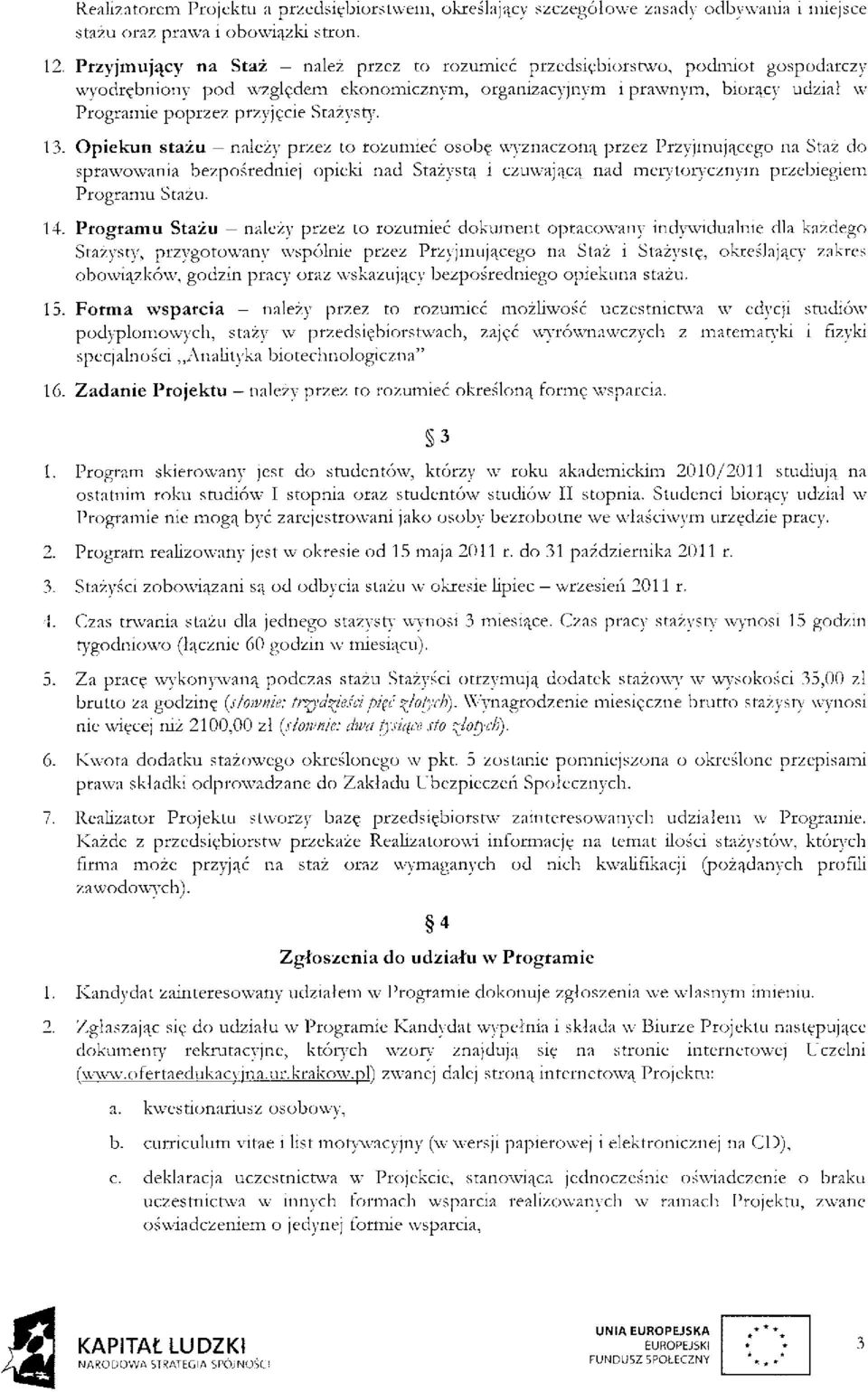 Stażysty. 13.
