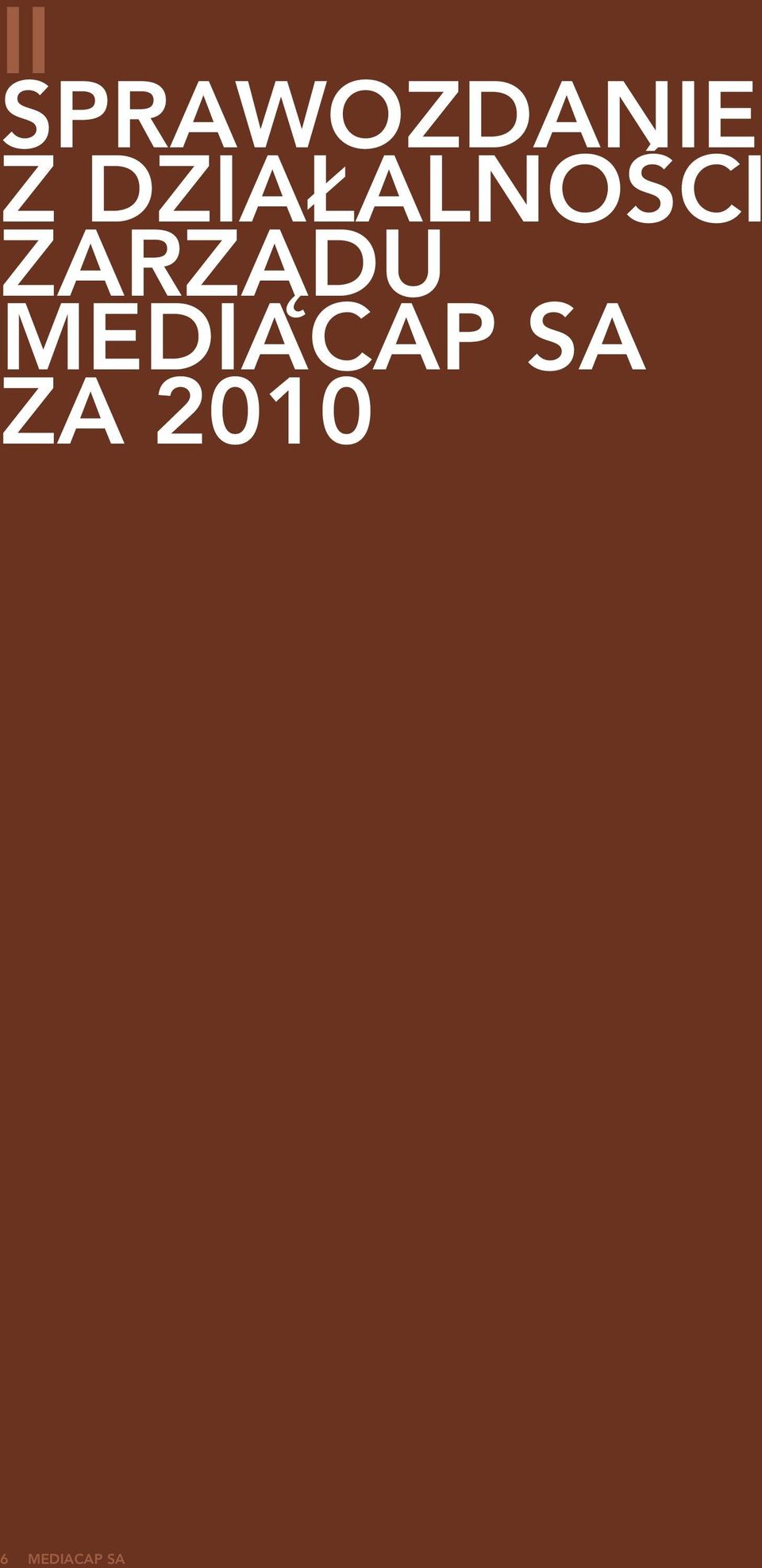 działalności ZarzĄdu