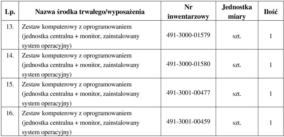 Zestaw komputerowy z oprogramowaniem 16.