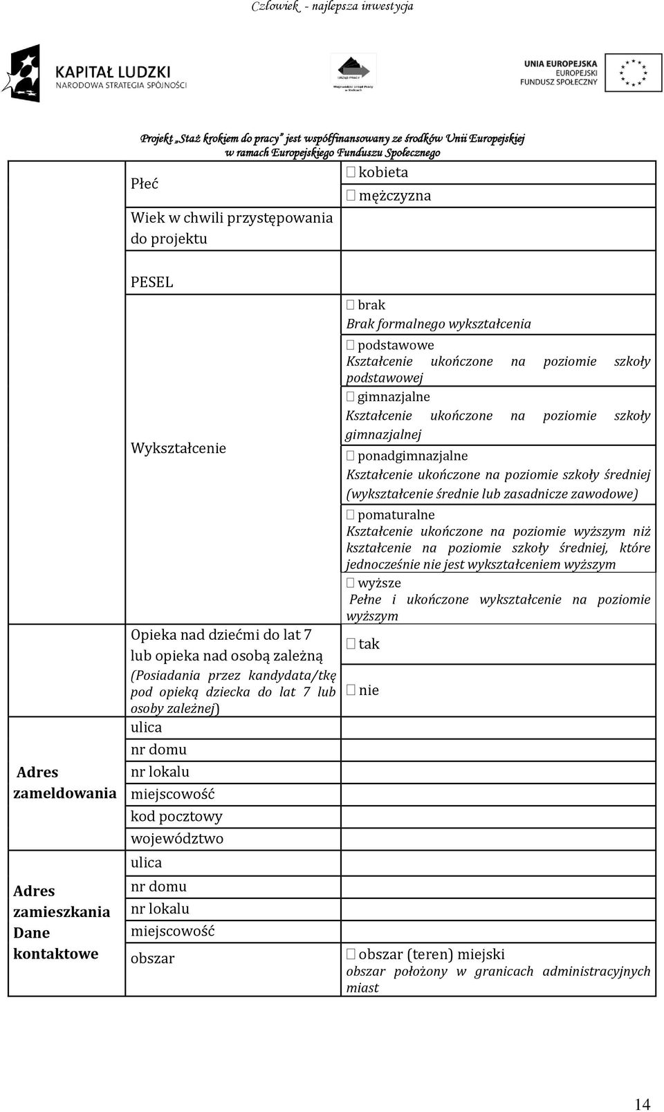 formalnego wykształcenia podstawowe Kształcenie ukończone na poziomie szkoły podstawowej gimnazjalne Kształcenie ukończone na poziomie szkoły gimnazjalnej ponadgimnazjalne Kształcenie ukończone na