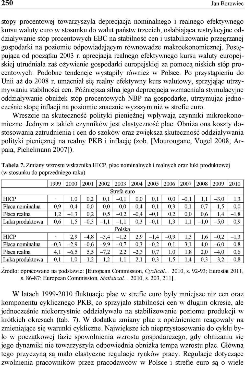 aprecjacja realnego efektywnego kursu waluty europejskiej utrudniała zaś ożywienie gospodarki europejskiej za pomocą niskich stóp procentowych. Podobne tendencje wystąpiły również w Polsce.