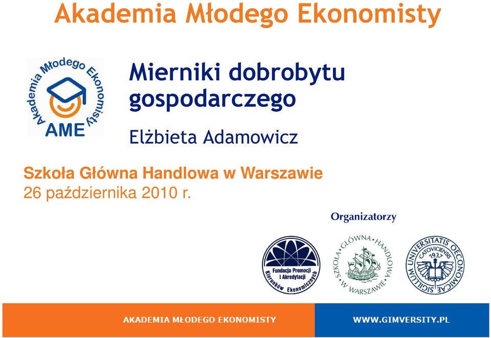 Adamowicz Szkoła Główna