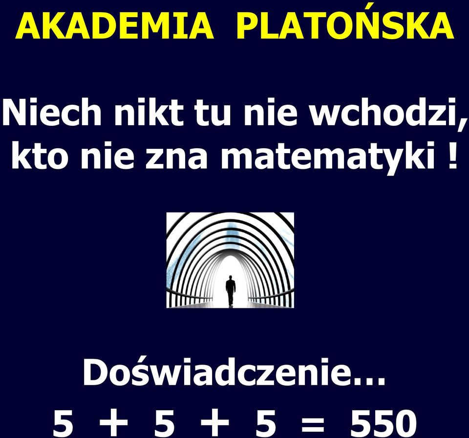 nie zna matematyki!