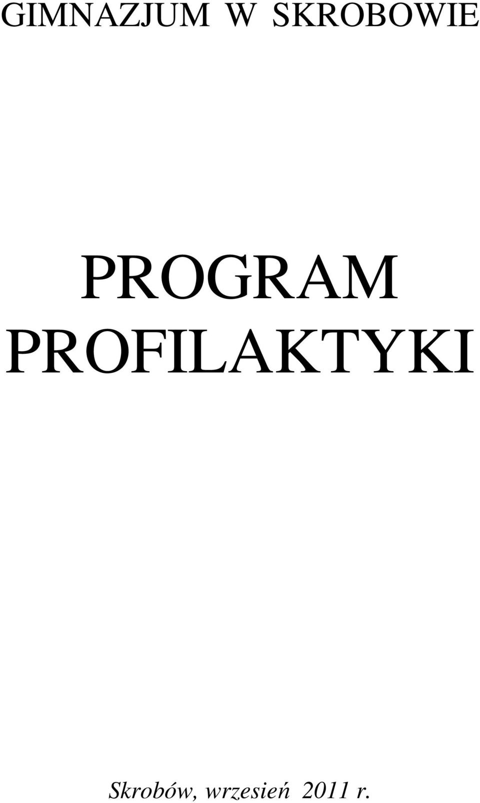 PROGRAM