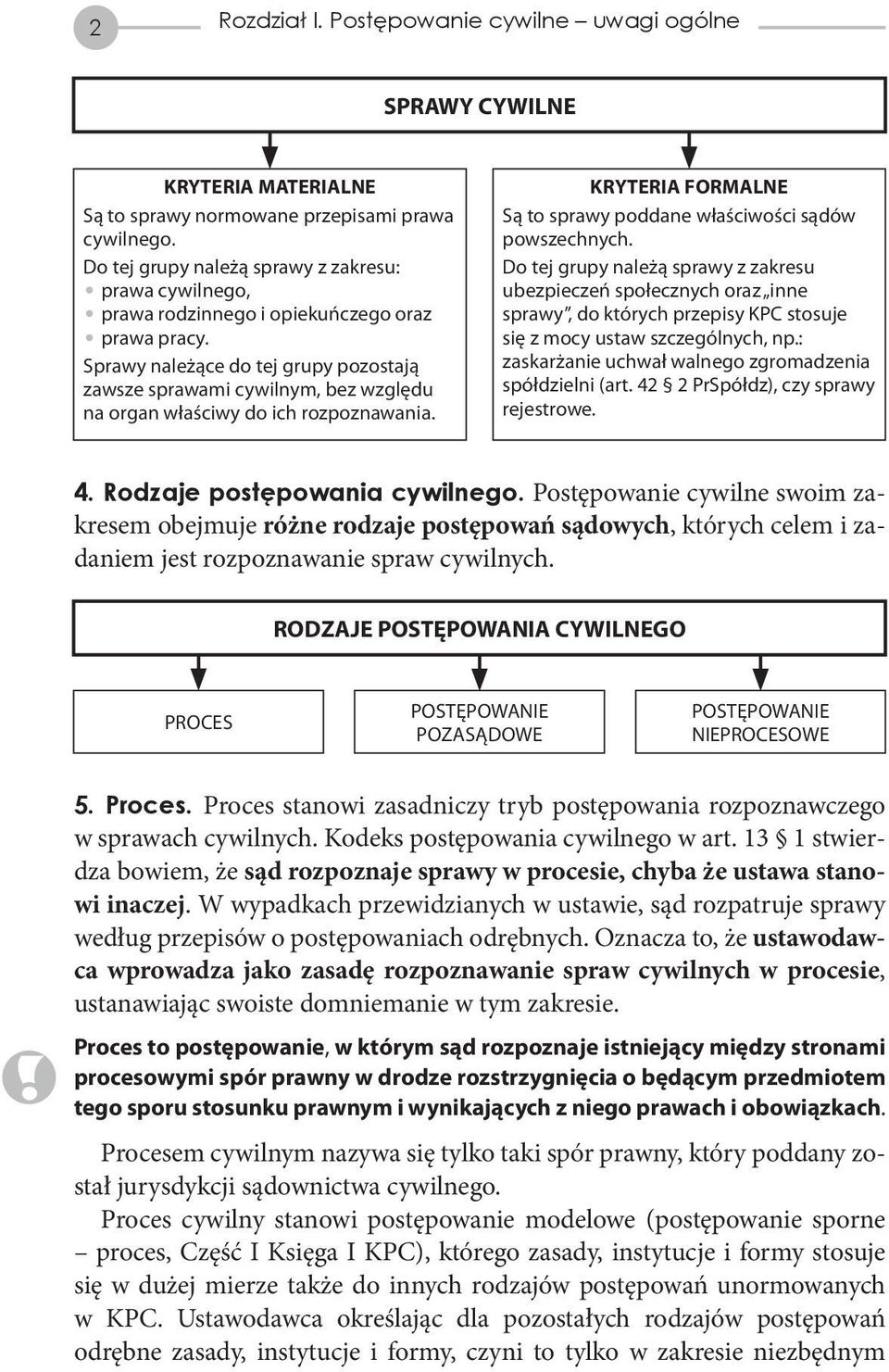 Sprawy należące do tej grupy pozostają zawsze sprawami cywilnym, bez względu na organ właściwy do ich rozpoznawania. KRYTERIA FORMALNE Są to sprawy poddane właściwości sądów powszechnych.