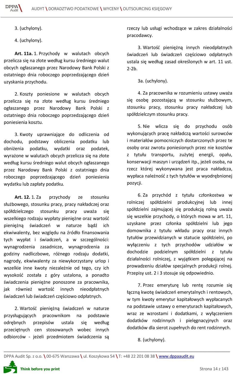 przychodu. 2.