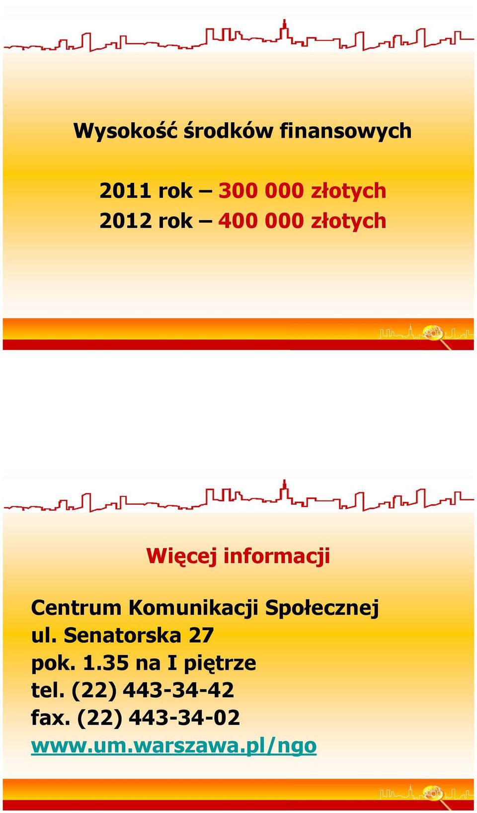 Komunikacji Społecznej ul. Senatorska 27 pok. 1.