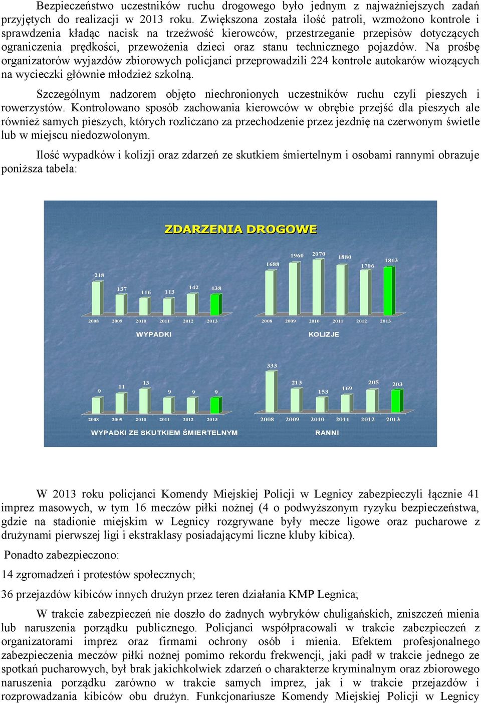 technicznego pojazdów. Na prośbę organizatorów wyjazdów zbiorowych policjanci przeprowadzili 224 kontrole autokarów wiozących na wycieczki głównie młodzież szkolną.