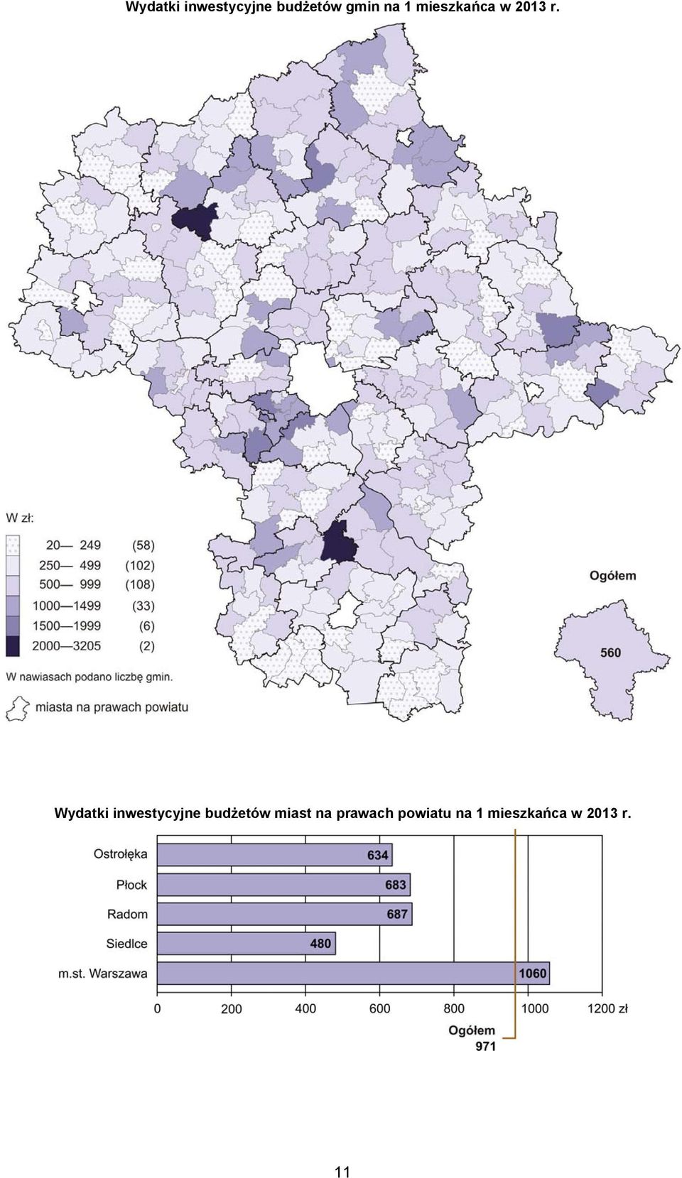 Wydatki inwestycyjne budżetów miast