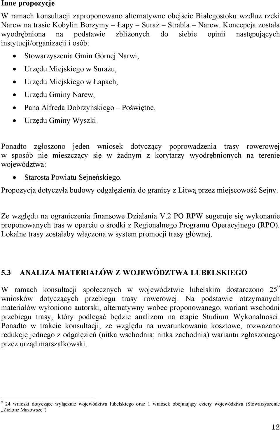 Łapach, Urzędu Gminy Narew, Pana Alfreda Dobrzyńskiego Poświętne, Urzędu Gminy Wyszki.