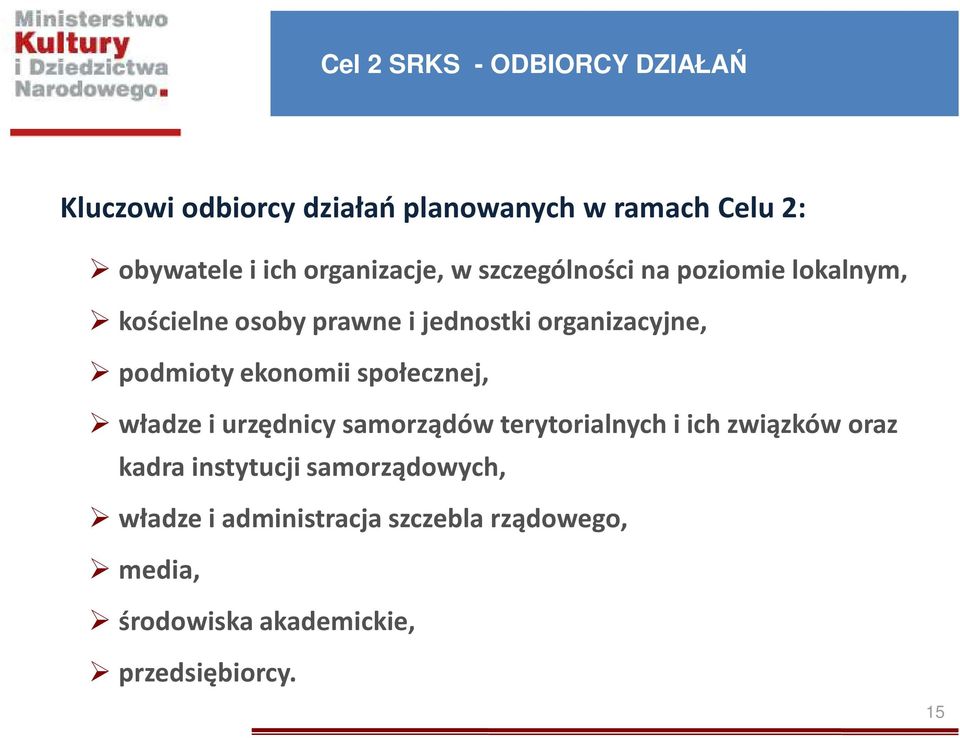 podmioty ekonomii społecznej, władze i urzędnicy samorządów terytorialnych i ich związków oraz kadra