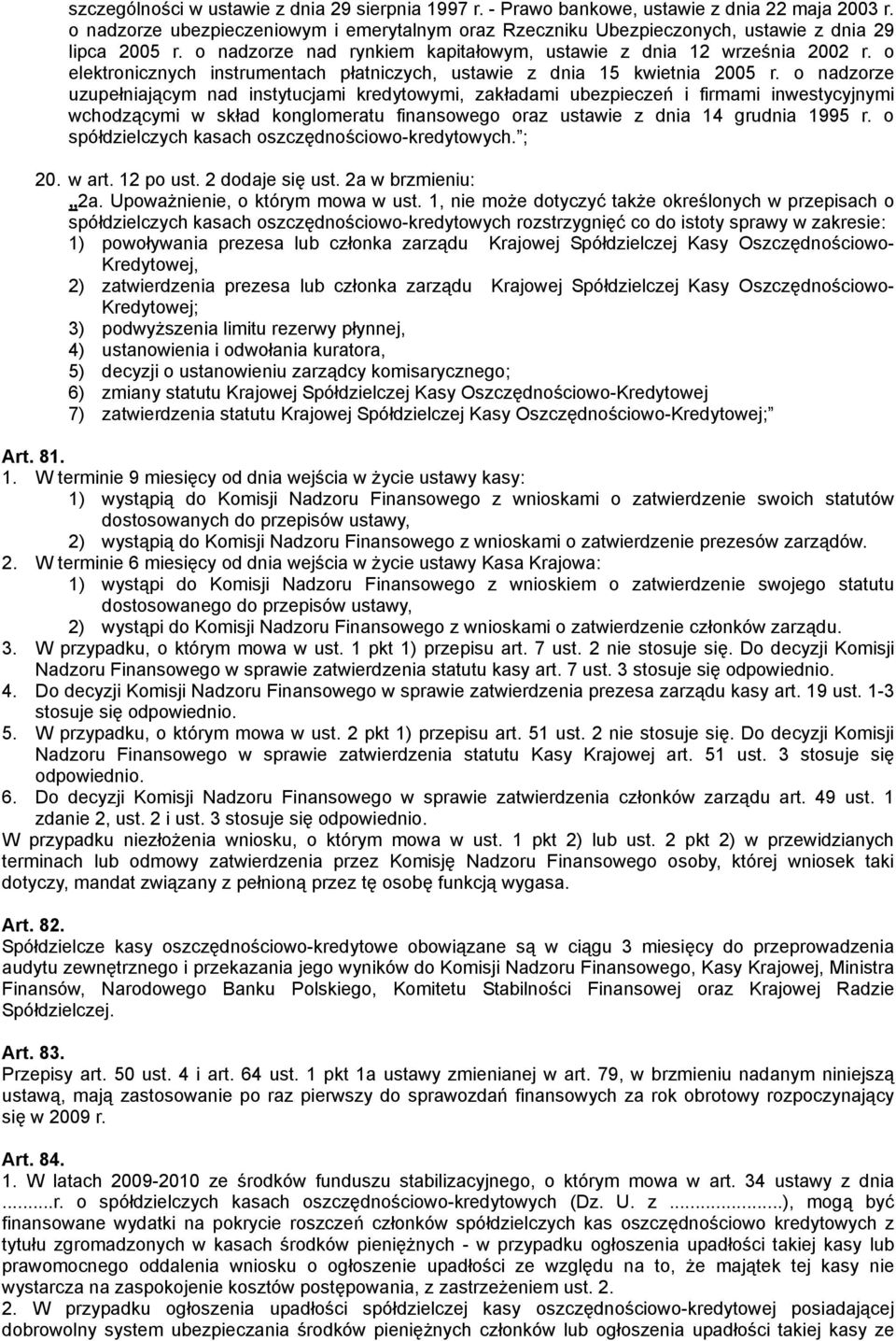 o elektronicznych instrumentach płatniczych, ustawie z dnia 15 kwietnia 2005 r.