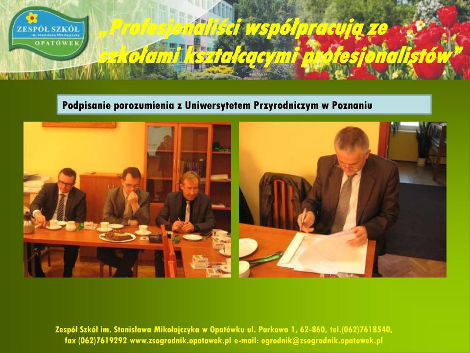 profesjonalistów Podpisanie