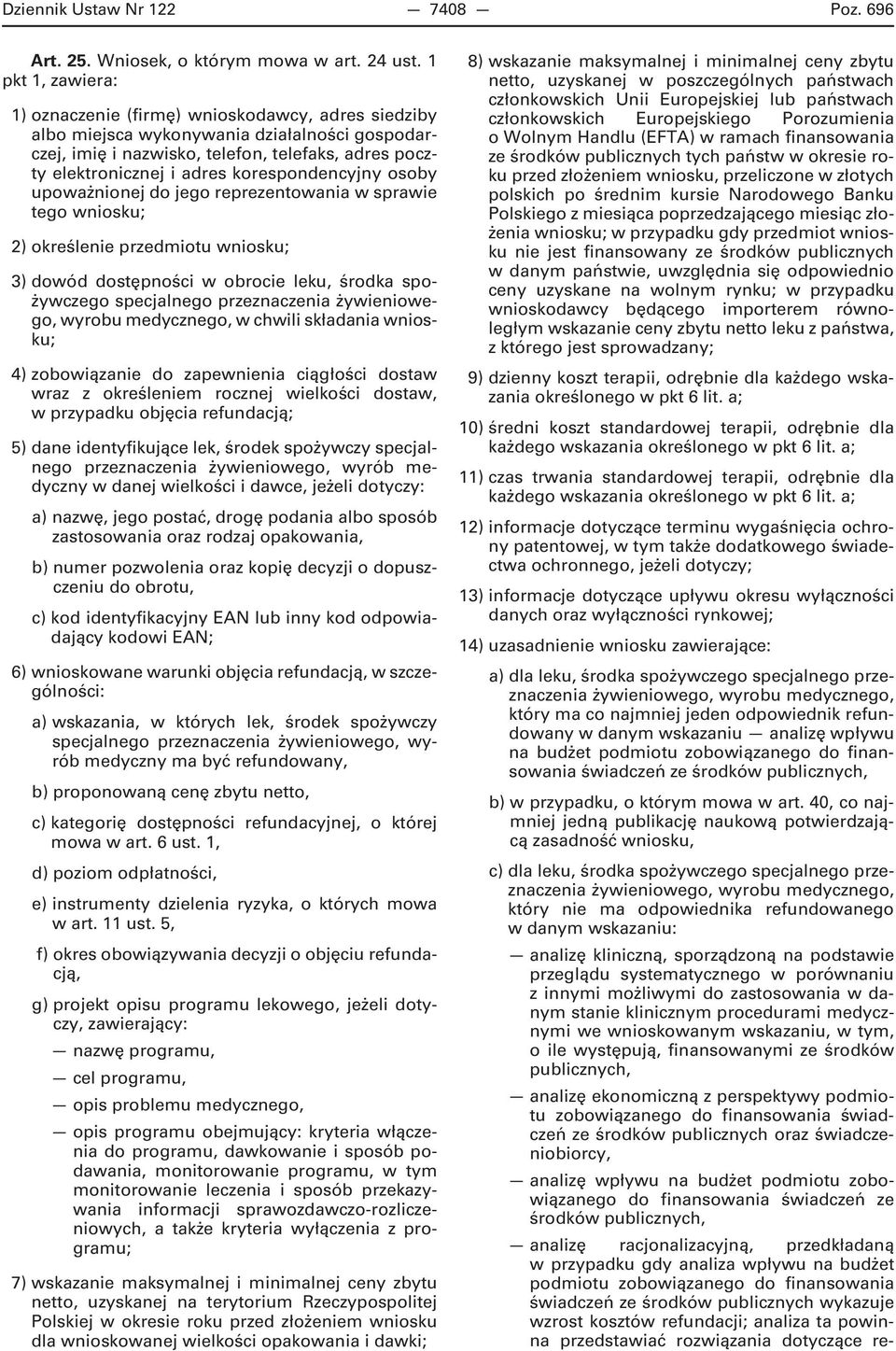 korespondencyjny osoby upoważnionej do jego reprezentowania w sprawie tego wniosku; 2) określenie przedmiotu wniosku; 3) dowód dostępności w obrocie leku, środka spożywczego specjalnego przeznaczenia