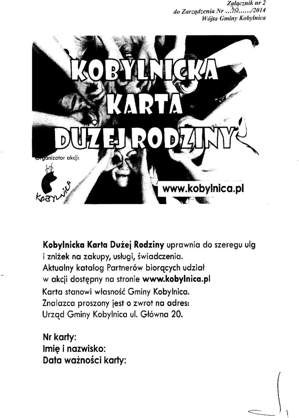 Aktuolny kololog Pqrtner6w biorqcych udziol w okcii dostgpny no stronie www.kobylnicc.