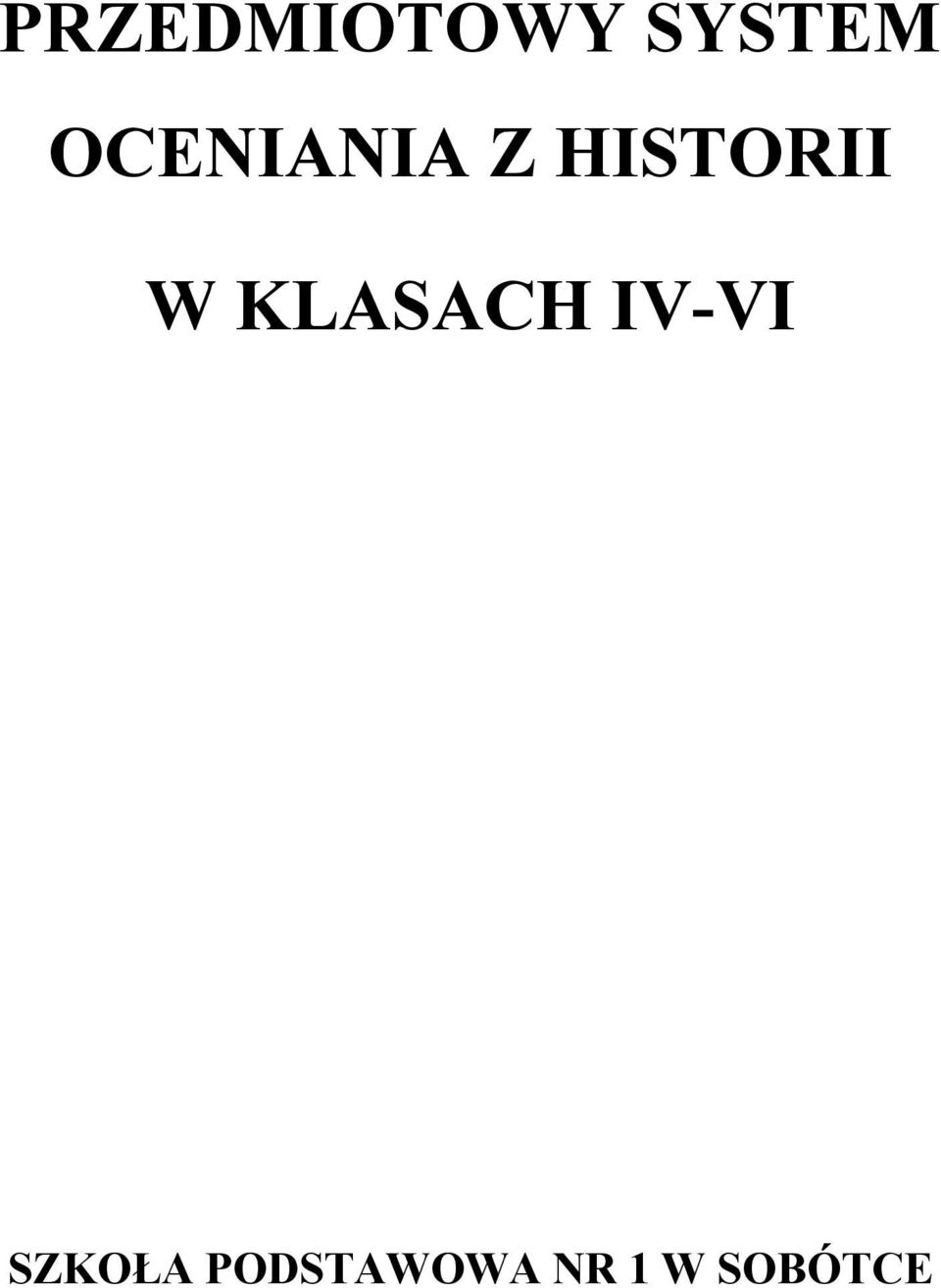 KLASACH IV-VI SZKOŁA