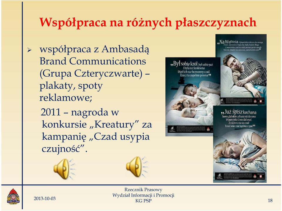 Czteryczwarte) plakaty, spoty reklamowe; 2011