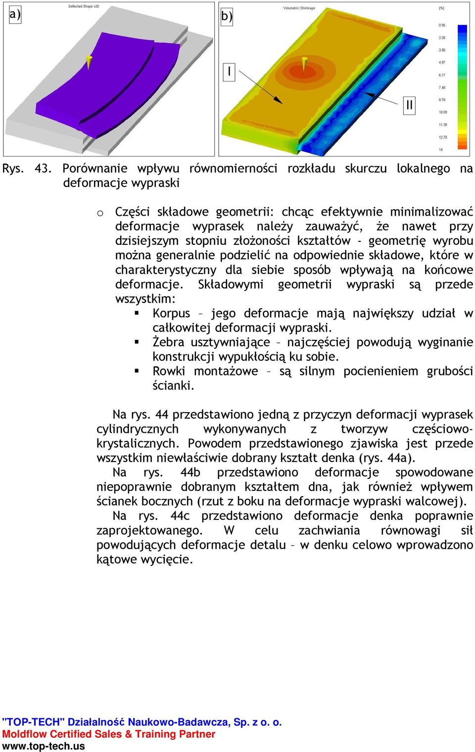 dzisiejszym stopniu złoŝoności kształtów - geometrię wyrobu moŝna generalnie podzielić na odpowiednie składowe, które w charakterystyczny dla siebie sposób wpływają na końcowe deformacje.
