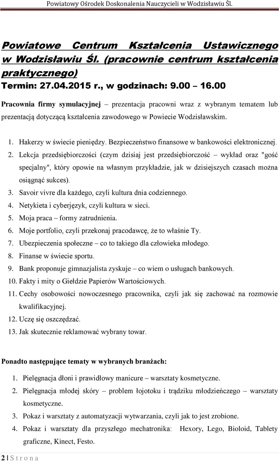 Bezpieczeństwo finansowe w bankowości elektronicznej. 2.