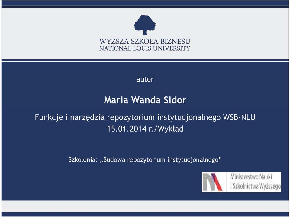 instytucjonalnego WSB-NLU 15.01.