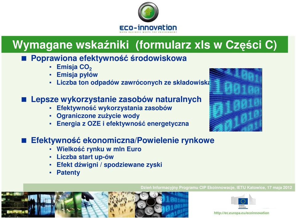 wykorzystania zasobów Ograniczone zużycie wody Energia z OZE i efektywność energetyczna Efektywność