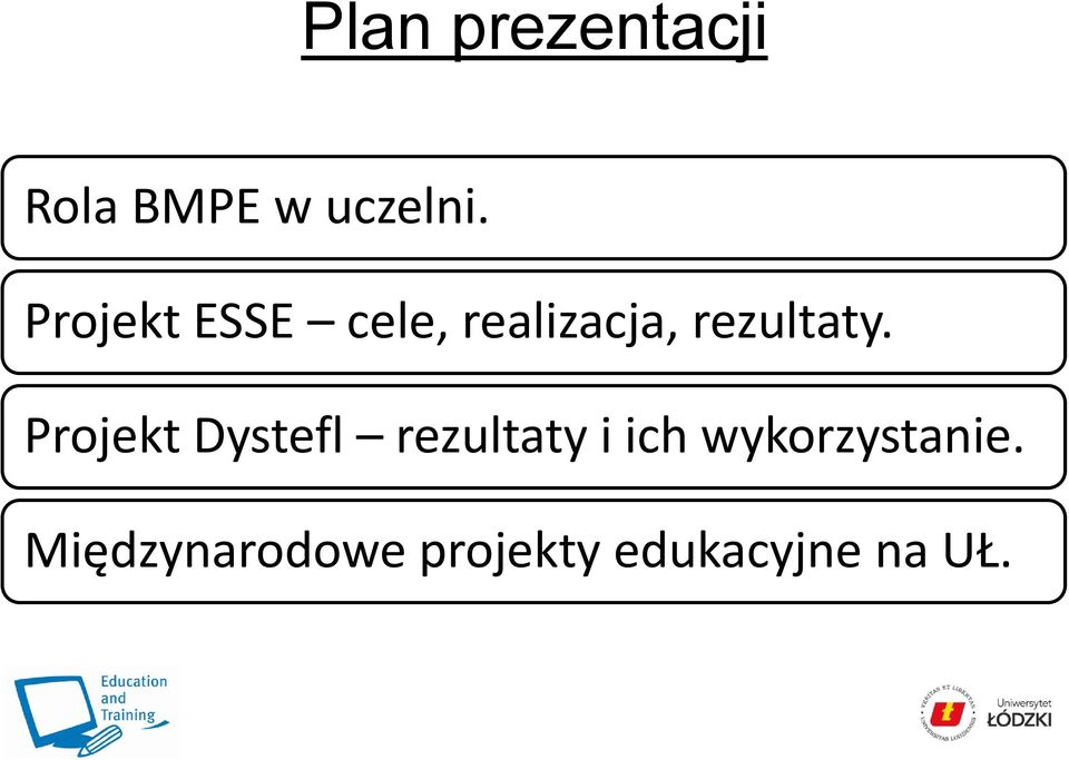 Projekt Dystefl rezultaty i ich