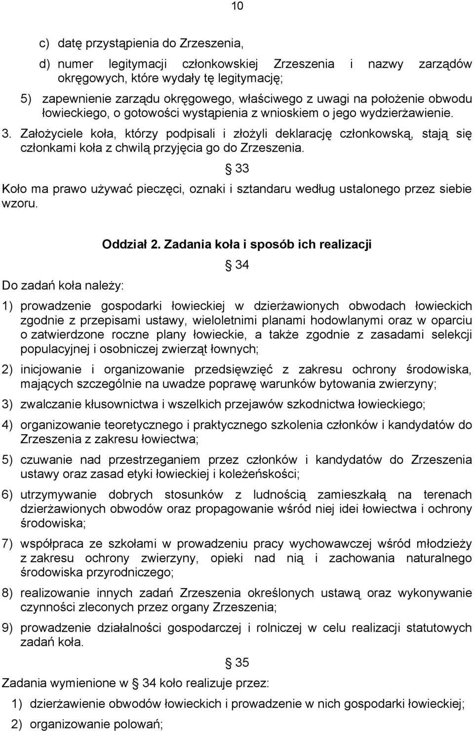 Założyciele koła, którzy podpisali i złożyli deklarację członkowską, stają się członkami koła z chwilą przyjęcia go do Zrzeszenia.