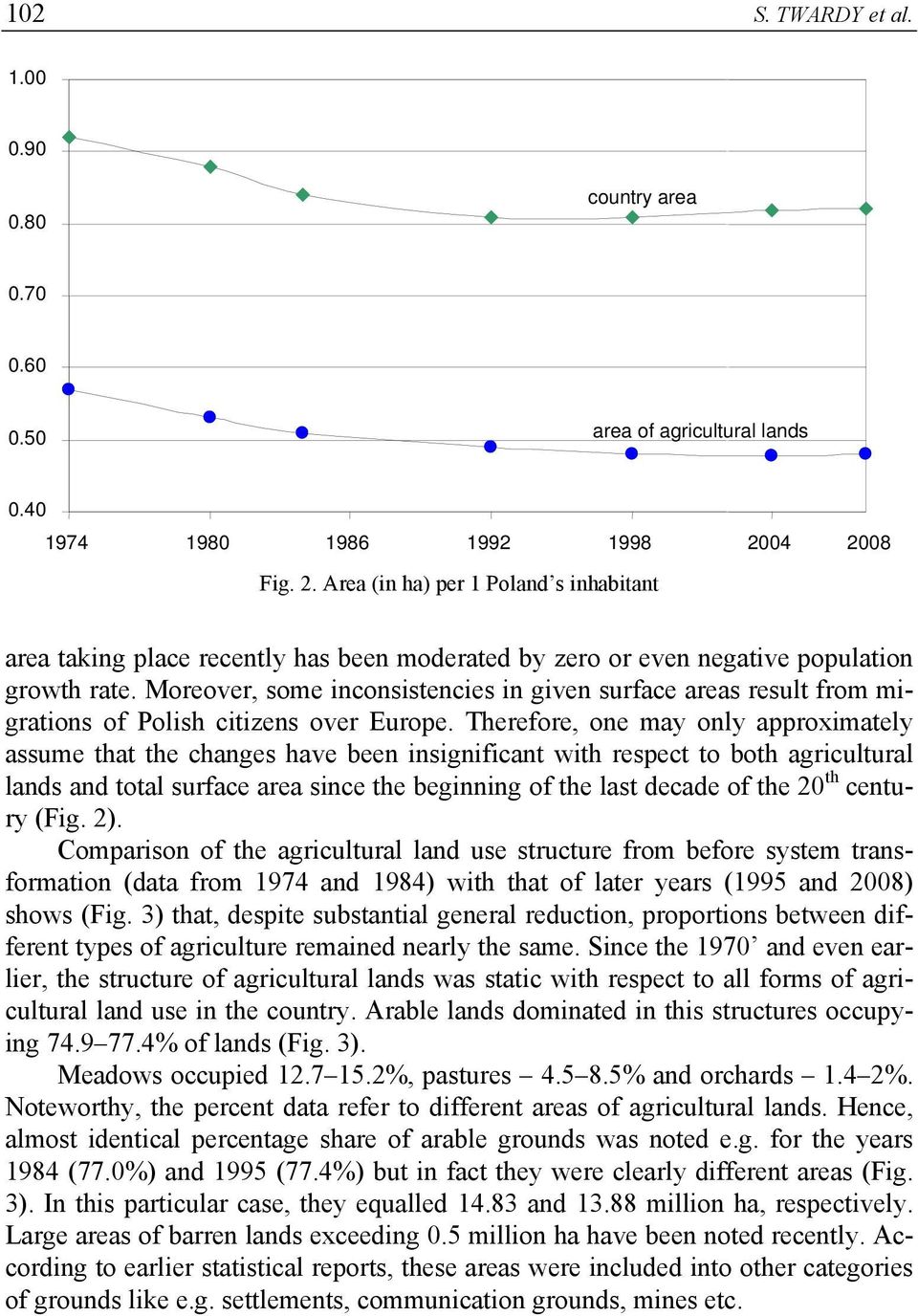 Moreover, some inconsistencies in given surface areas result from migrations of Polish citizens over Europe.