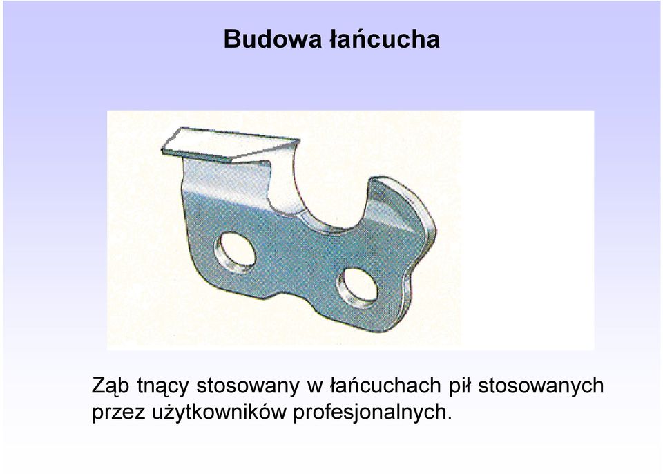 łańcuchach pił