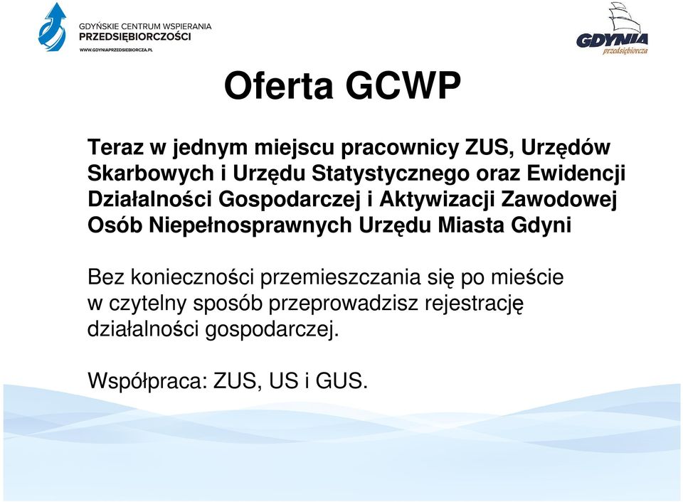 Niepełnosprawnych Urzędu Miasta Gdyni Bez konieczności przemieszczania się po mieście