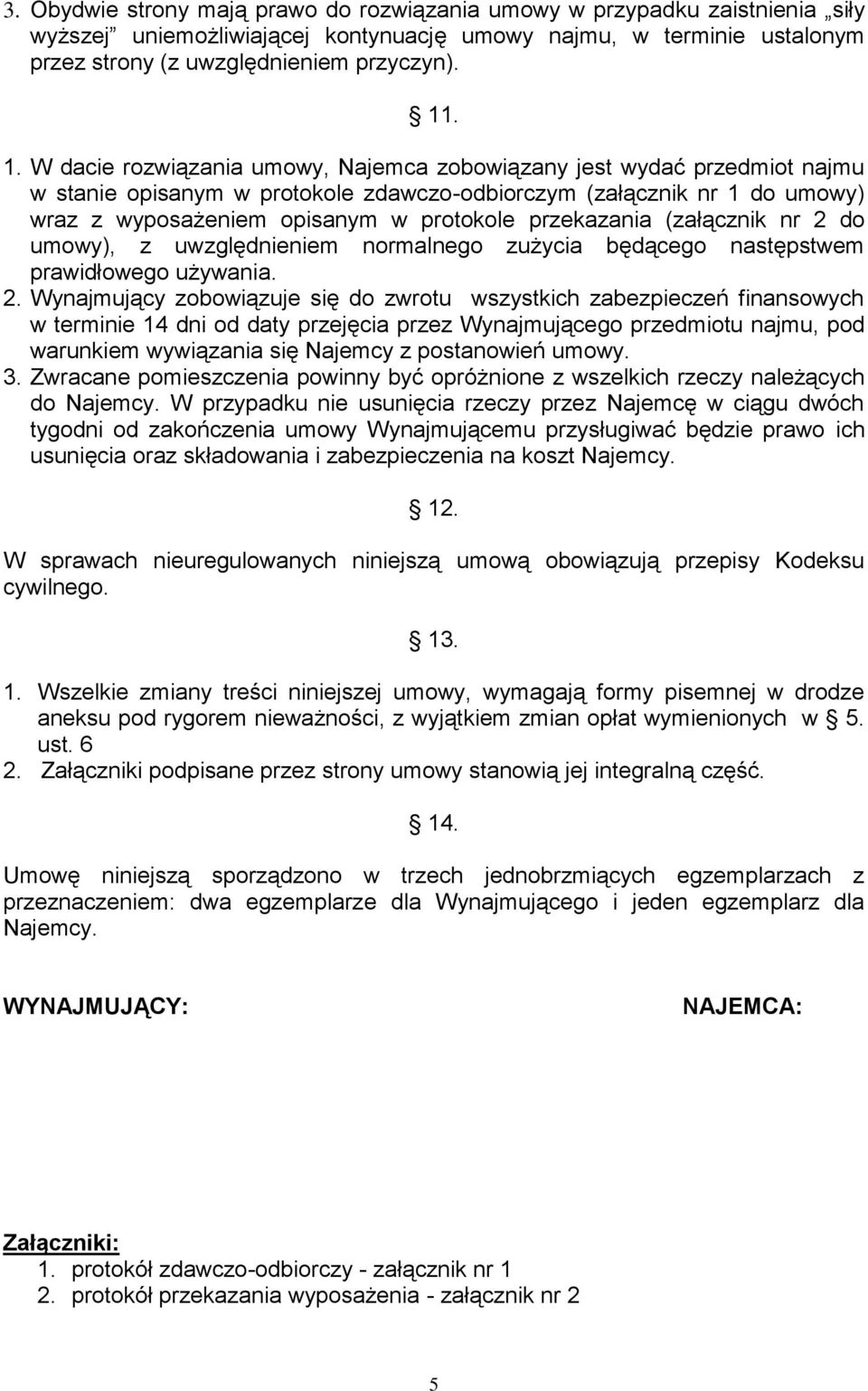 przekazania (załącznik nr 2 