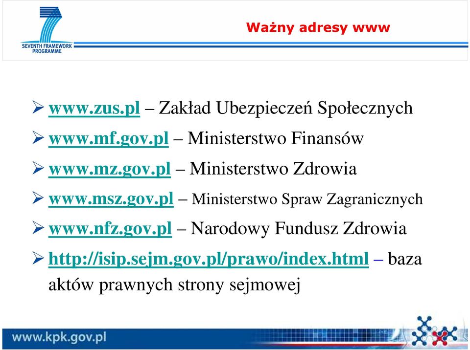 pl Ministerstwo Zdrowia www.msz.gov.