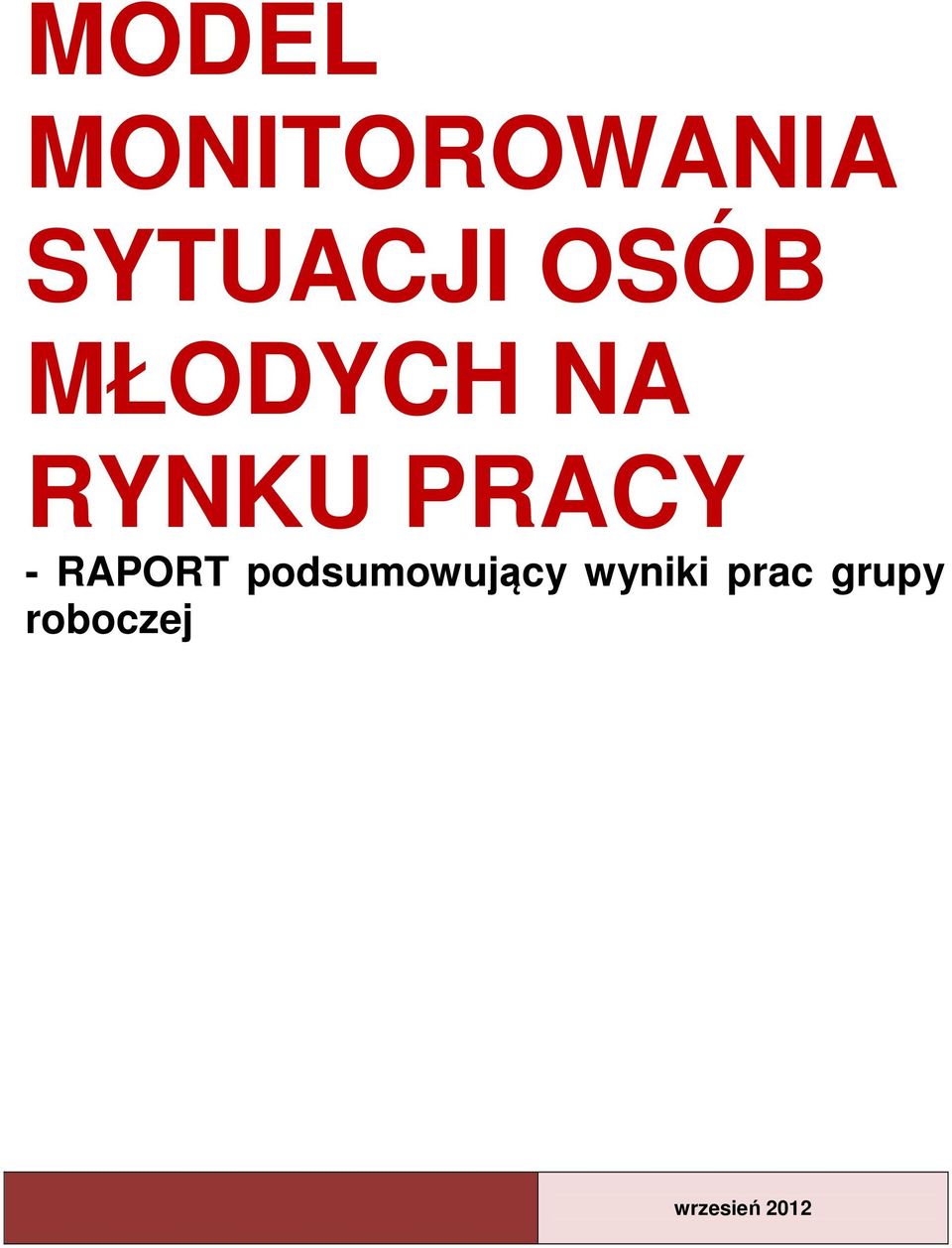 RAPORT podsumowujący wyniki