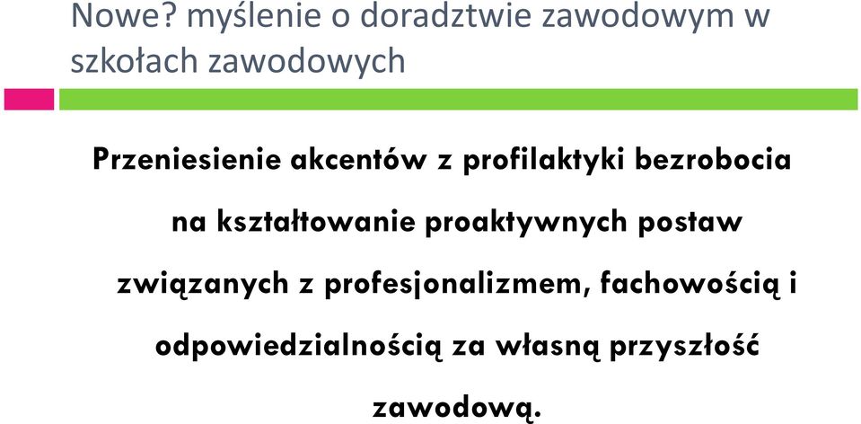 kształtowanie proaktywnych postaw związanych z