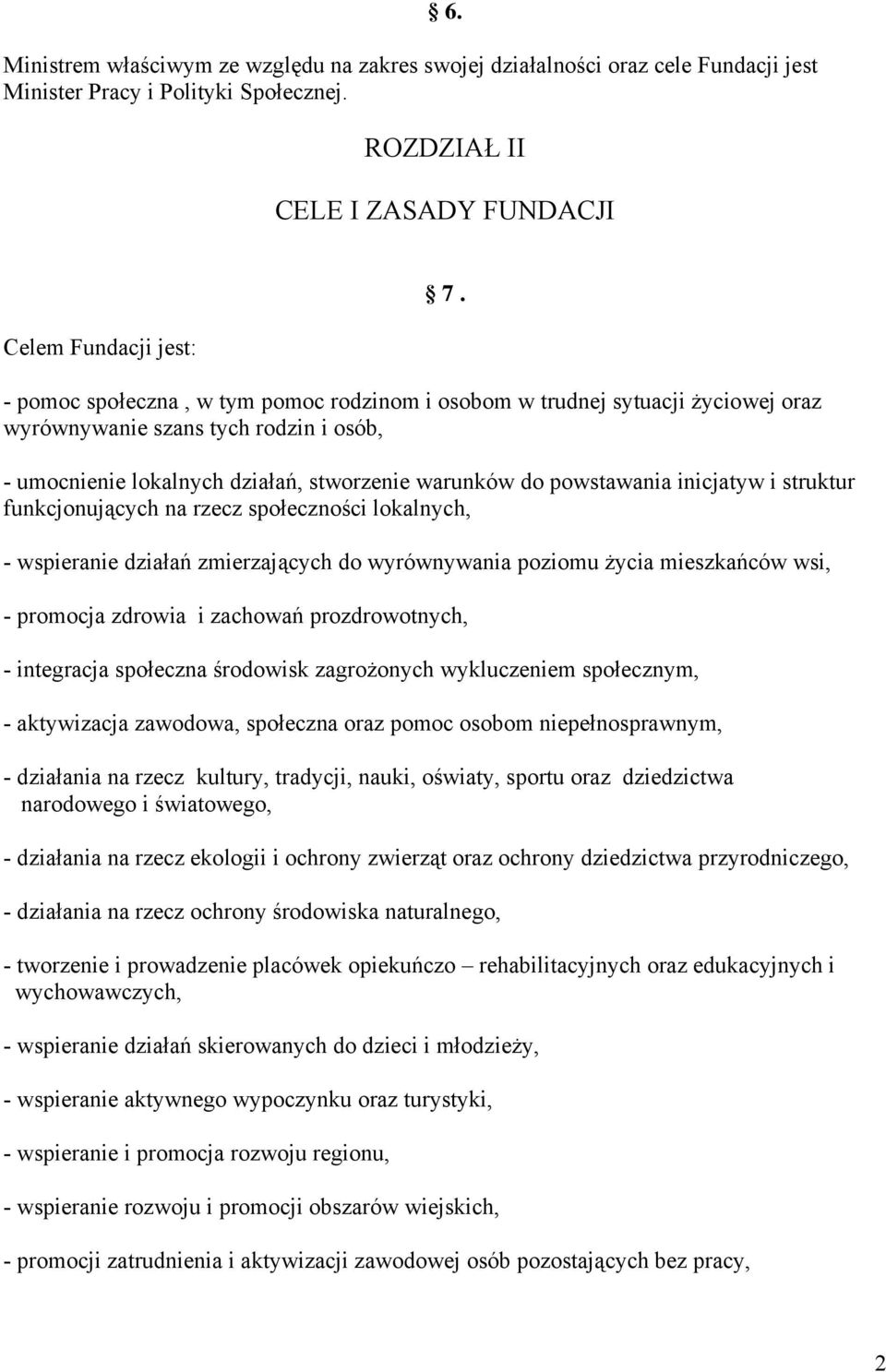 - umocnienie lokalnych działań, stworzenie warunków do powstawania inicjatyw i struktur funkcjonujących na rzecz społeczności lokalnych, - wspieranie działań zmierzających do wyrównywania poziomu