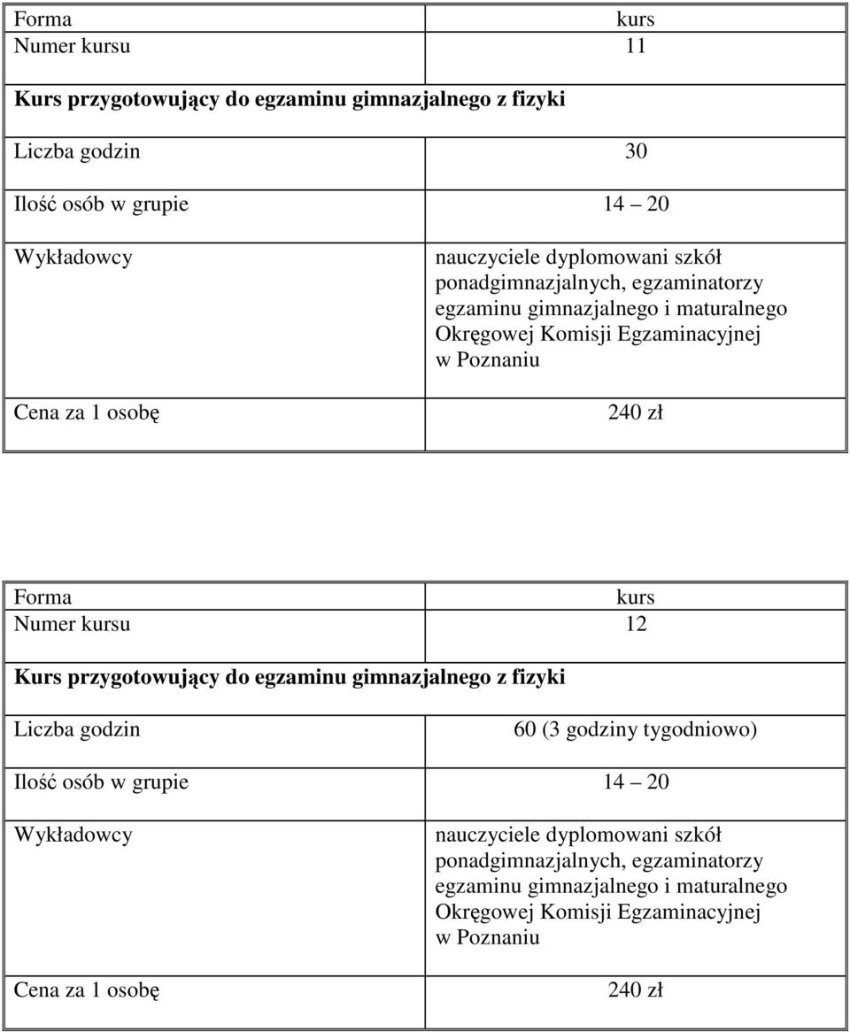 12 Kurs przygotowujący do egzaminu