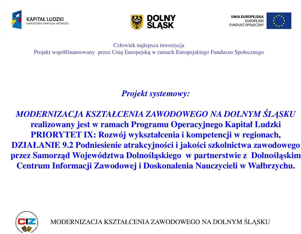 2 Podniesienie atrakcyjności i jakości szkolnictwa zawodowego przez Samorząd Województwa