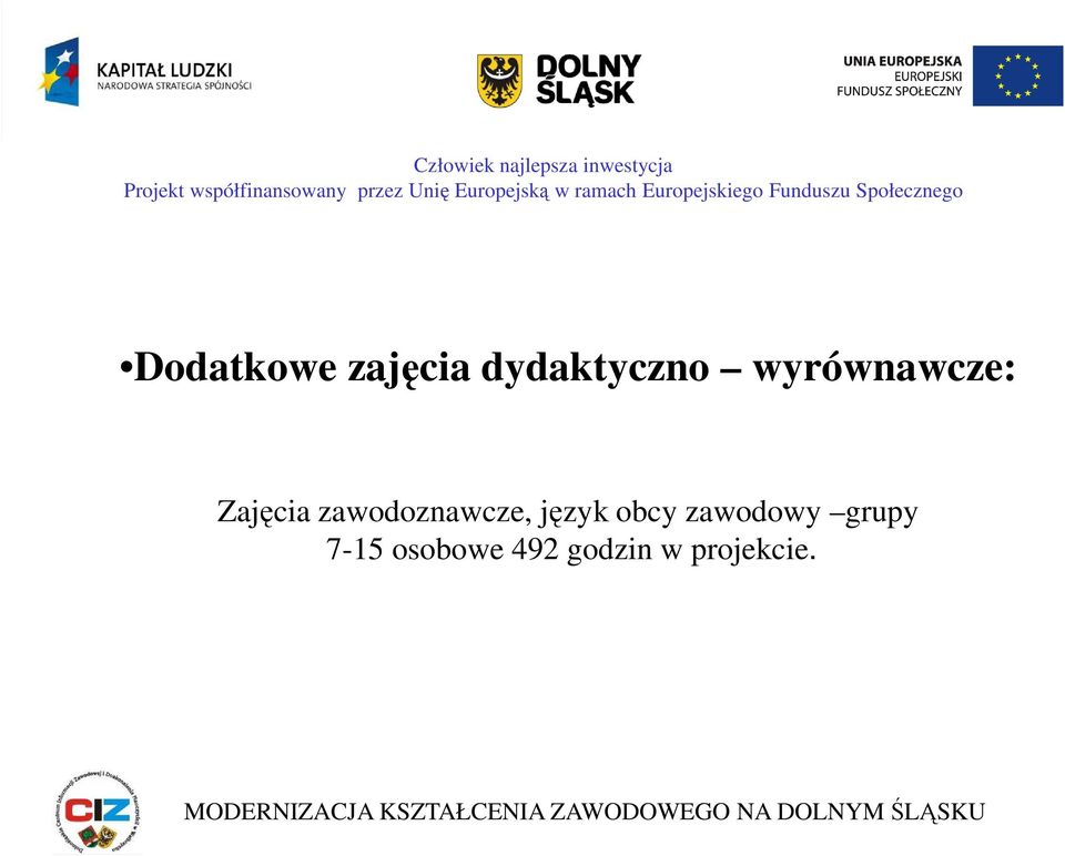 zawodoznawcze, język obcy